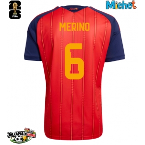 Espanja Mikel Merino #6 Kotipaita MM-kisat 2026 Lyhythihainen